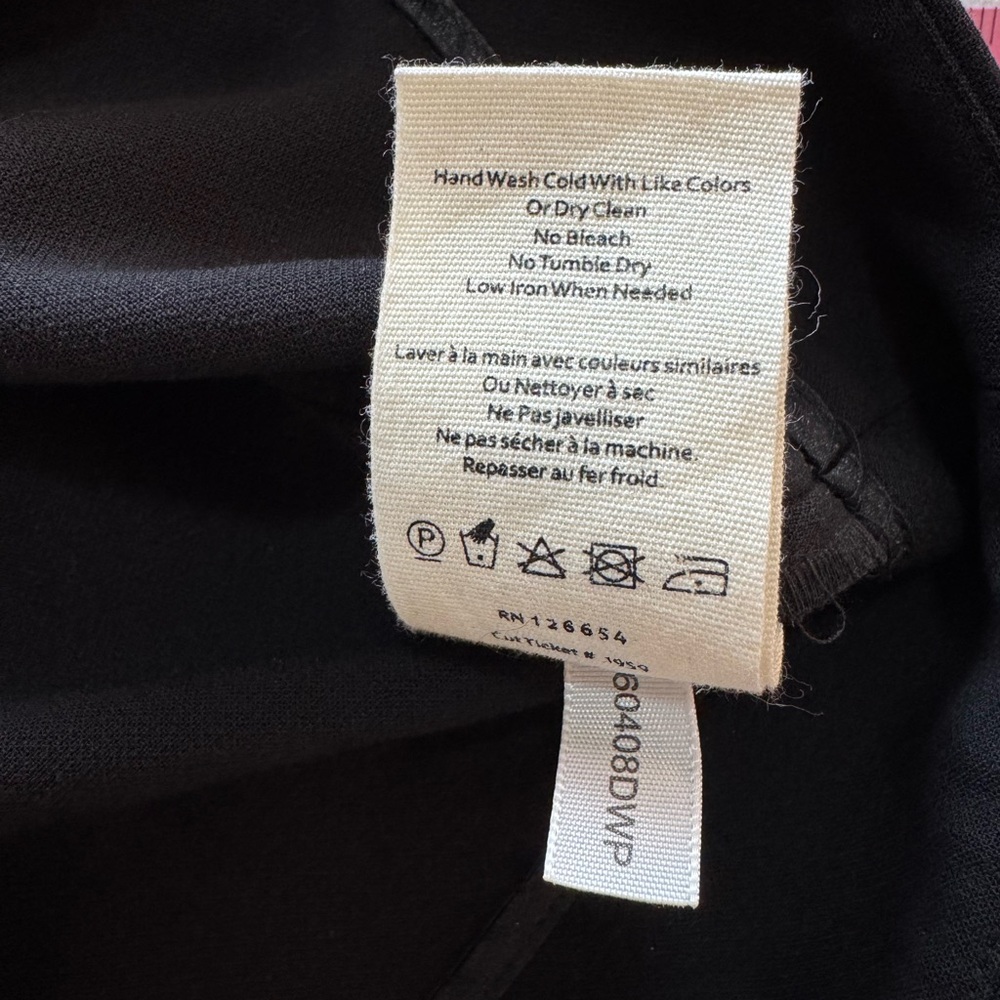 NWOT L'AGENCE Cara Black V-Neck Mini Dress size 10 - Picture 11 of 14